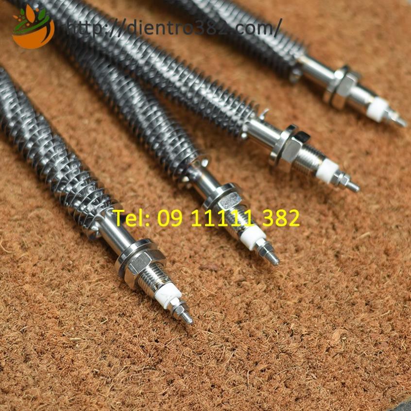 Thanh sấy nông sản, điện trở sấy khô có cánh tản nhiệt chữ U ciều dài 30cm, 40cm, 50cm.