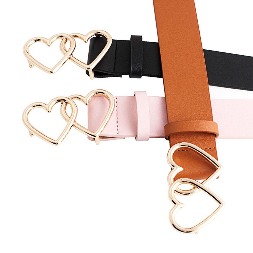 Thắt Lưng Khóa Đôi Hình Trái Tim Cho Nữ