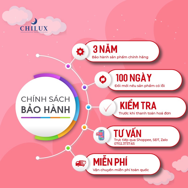 Xe đẩy cho bé Chilux V1.6, có 9 tính năng nổi bật - Bảo hành 3 năm