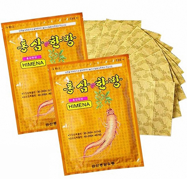 Cao dán hồng sâm himena vàng hàn quốc gói 20 miếng