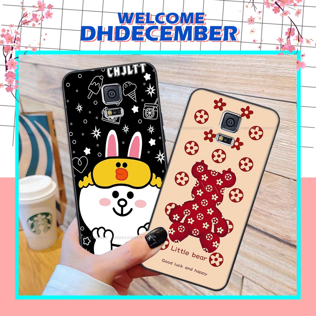 Ốp lưng Samsung Galaxy S5 in hình gấu K@ws, gấu nâu, dor@emon RẺ- ĐẸP- BỀN