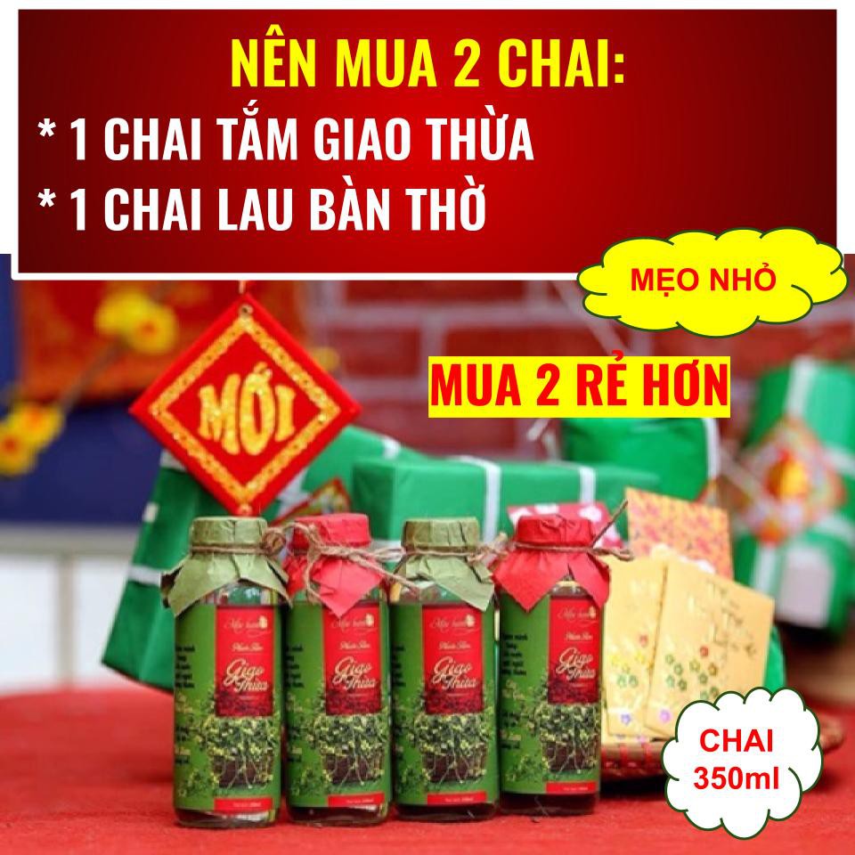 [Lưu hương 3 ngày ]Nước Mùi Già Mộc Hương Xông tắm Tất Niên, lau bàn thờ - Nên dùng 1 lọ tắm, 1 lọ lau bàn tà