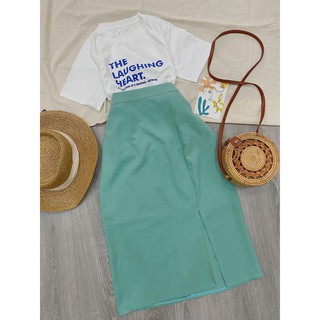 SET PULL CHỮ + CHÂN VÁY XẺ TÀ MIDI