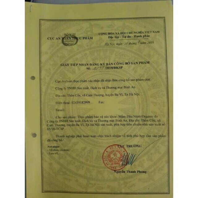 Mầm Đậu Nành Oganic Bình An Date Mới - Tăng Kích Cỡ Vòng 1 Siêu Tốc