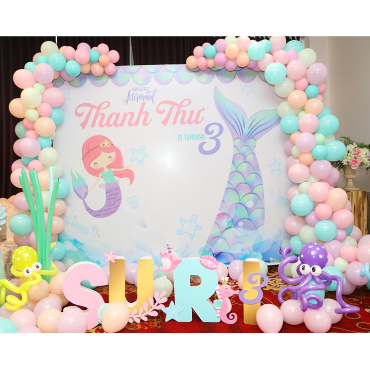 Bóng Pastel size nhỏ 6&quot; (15cm) Candy balloon decor party