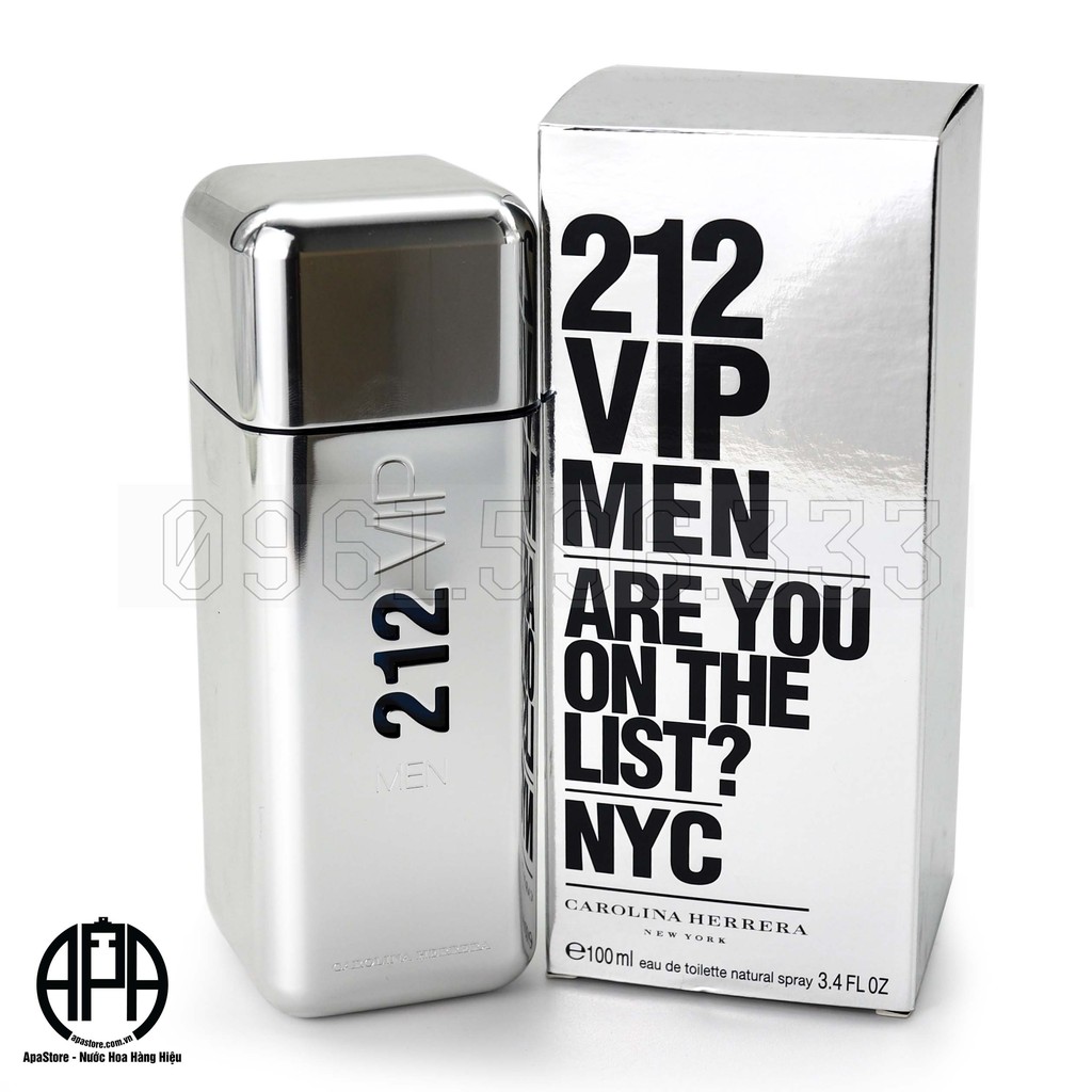 Nước Hoa Nam 212 Vip Men Bạc Chai 10ml, Hương Thơm Sử Dụng Quanh Năm Cho Các Chàng Trai