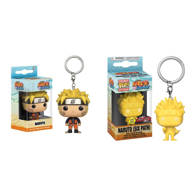 1 Móc Khóa Mô Hình Nhân Vật Uzumaki Naruto Funko POP Bằng PVC