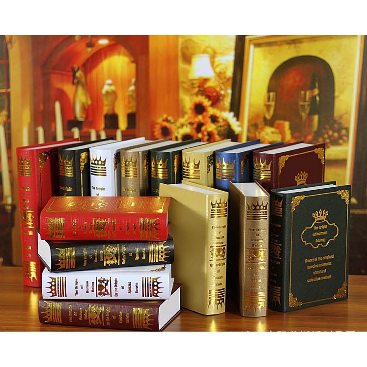 Mô hình sách phong cách cổ điển Châu Âu dùng trang trí, phụ kiện chụp ảnh