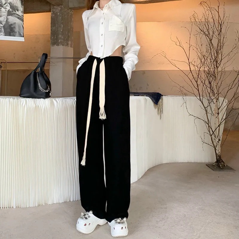 NRVP Quần thể thao ống rộng lưng cao thời trang cho nữ 2021