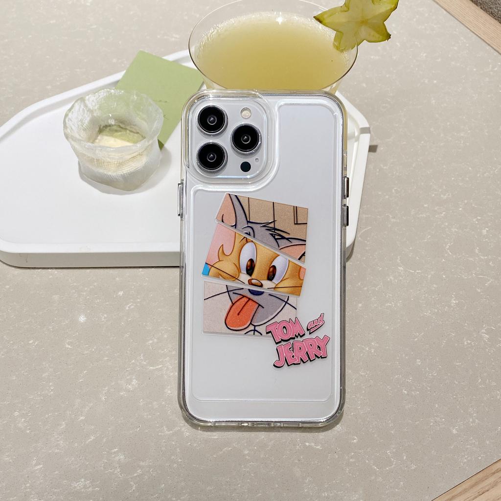 Ốp Điện Thoại Mềm Hình Tom Và Jerry Cho iphone 13promax 12 11 7plus X XR 8 7