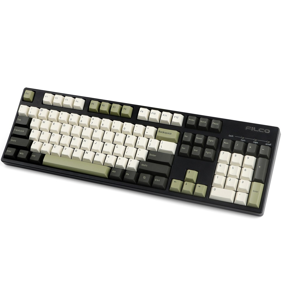Set Keycap Cherry PBT Doubleshot Olive 160 Keys | Nút bàn phím cơ | TKS