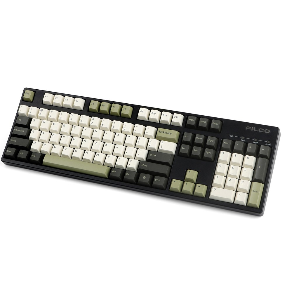 Set Keycap Cherry PBT Doubleshot Olive 160 Keys