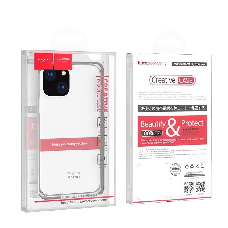 ĐÃ VỀ PHONE 15 15PRO MAX | 14 PRO 14 PRO MAX 13 12 ỐP SILICON TRONG SUỐT CHÍNH HÃNG HOCO LIGHT SERIES SIÊU MỎNG SIÊU DẺO
