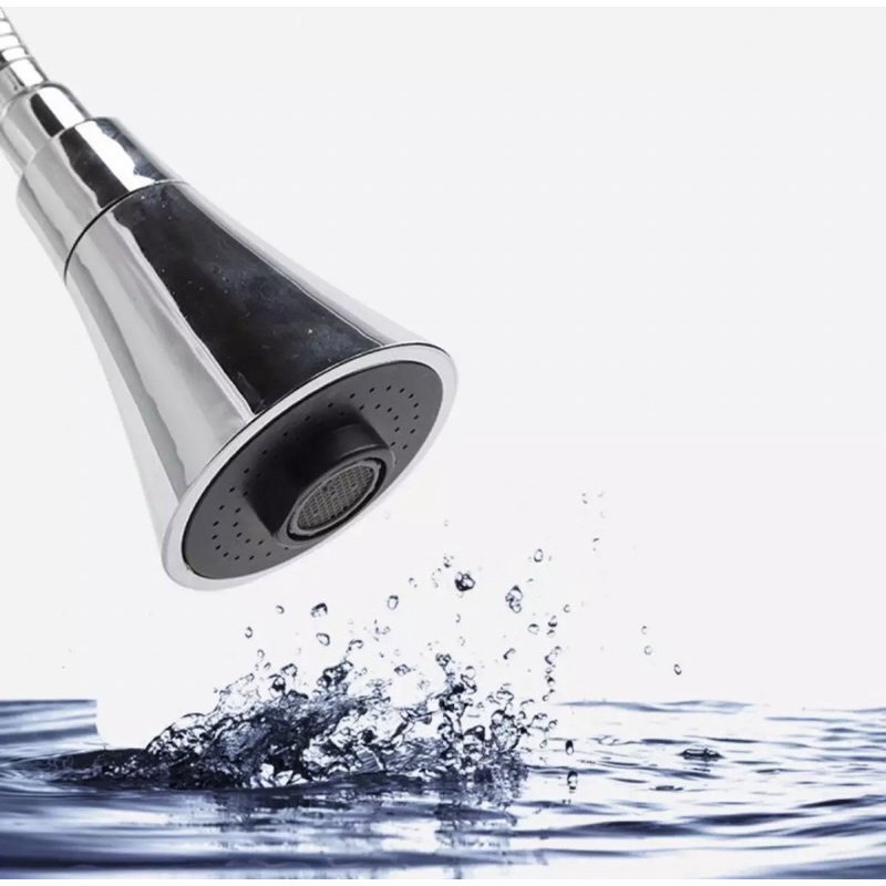 Đầu nối vòi rửa bát 2 chế độ cần cứng quả loe cho các loại vòi