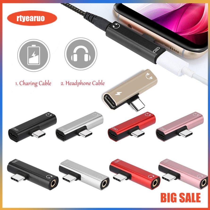 USB chuyển đổi Type C sang jack tai nghe 3.5mm cho điện thoại Huawei chất lượng cao