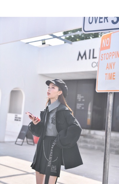 YAS0583-Set áo váy thiết kế hầm hố SNBL girl