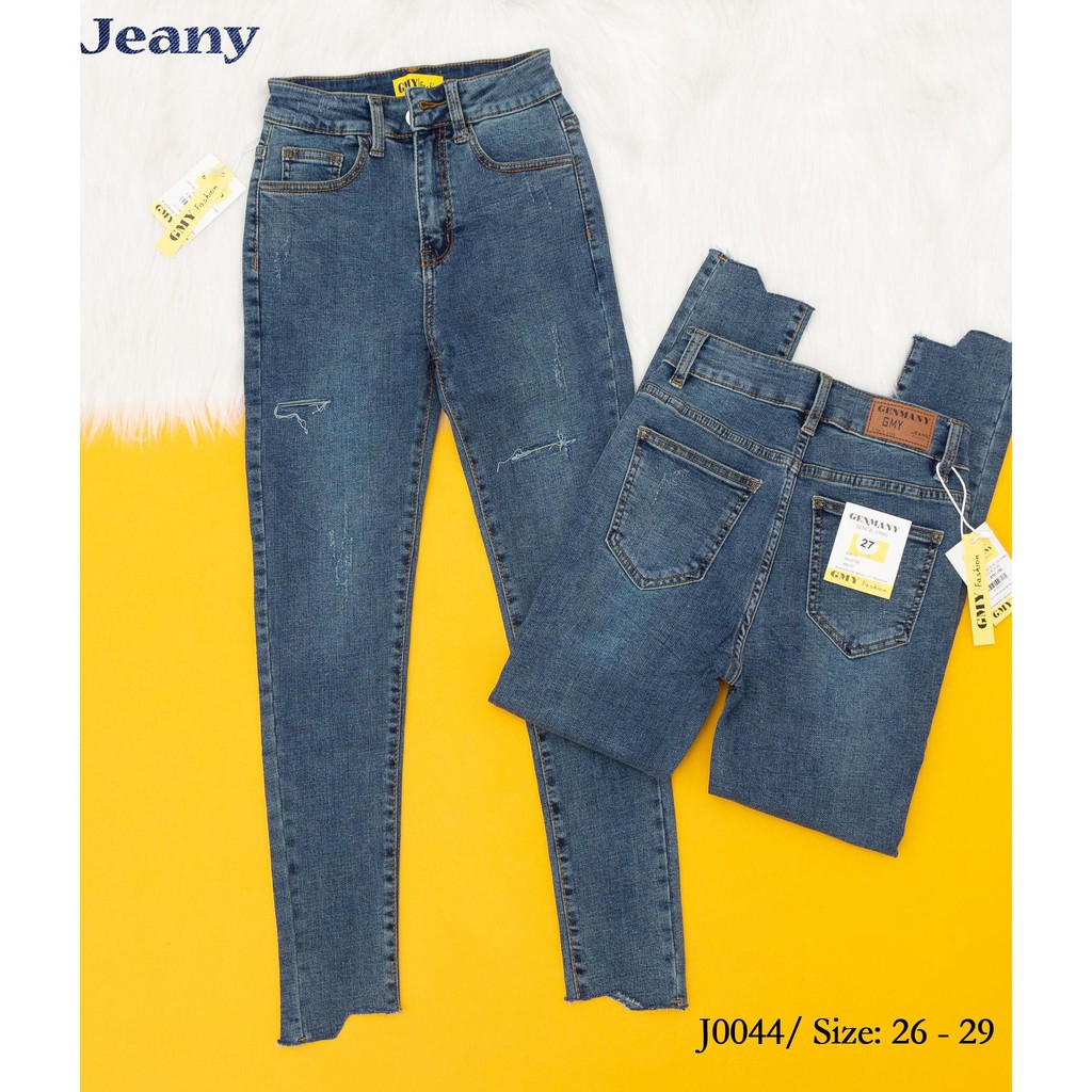 Quần Jean Rách Lai Cắt Kiểu J0044