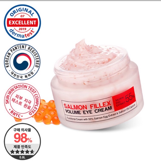 BRTC Kem dưỡng mắt chiết xuất trứng cá hồi SALMON FILLEX VOLUME EYE CREAM