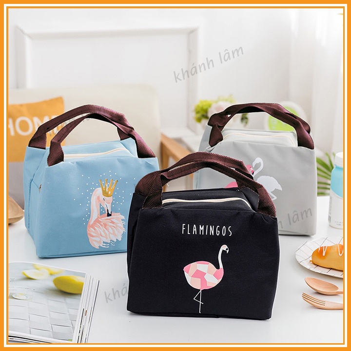 Túi giữ nhiệt Flamingo khoá kéo ( giữ nóng và lạnh)