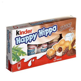 Bánh socola hà mã HAPPY HIPPO - KINDER Đức 100g 5pcs