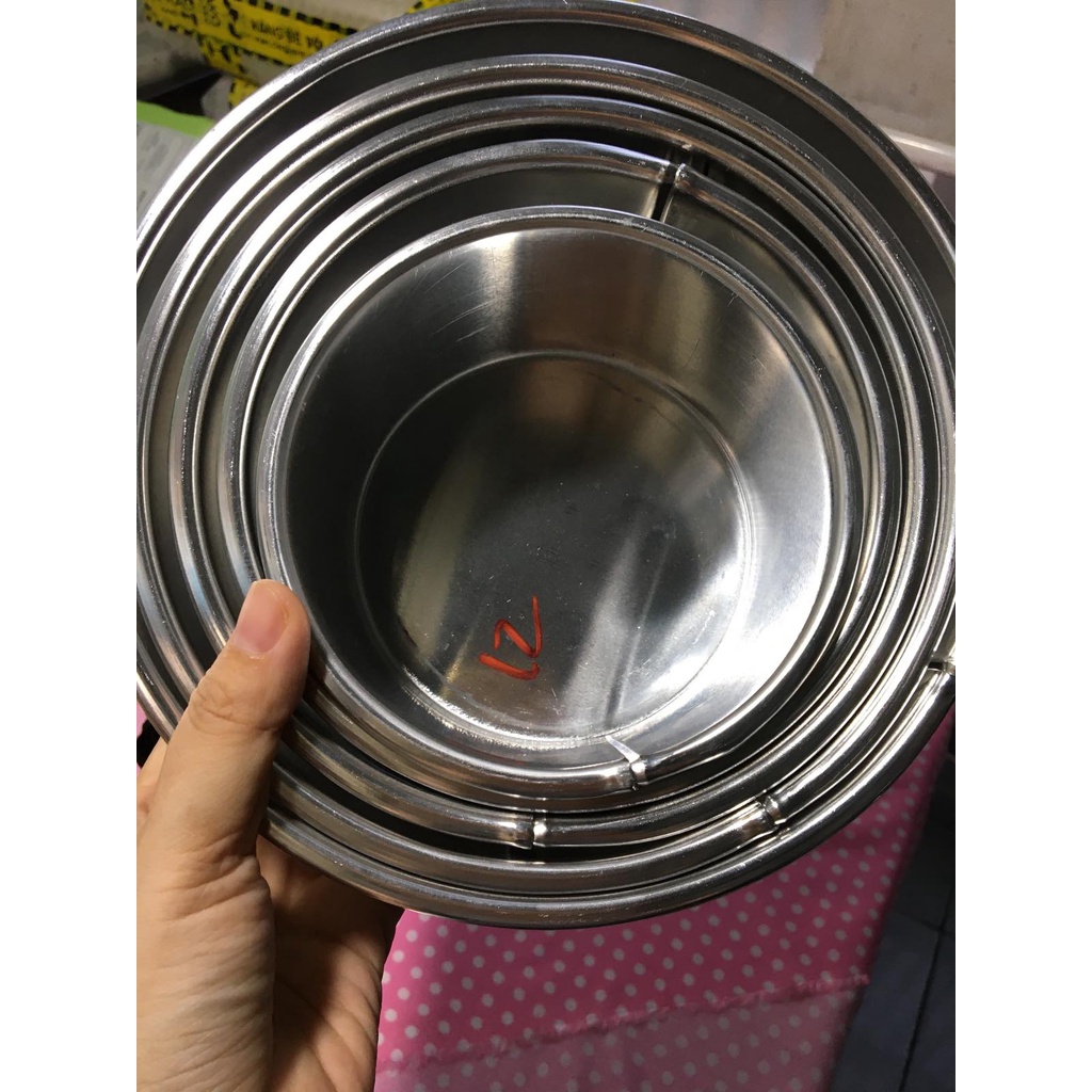 (Khuôn Tròn Đế Liền) Khuôn Làm Bánh bằng nhôm hình tròn nhiều kích thước