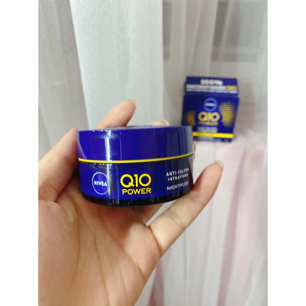 Kem dưỡng da giảm nếp nhăn ngày/đêm Nivea Q10 nội địa Đức đủ bill