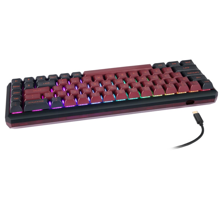Bàn phím Darmoshark K5 Gaming Mechanical Keyboard Hot Swap Dual-Mode Wireless 2.4G 68key Wired Keyboard BPT Keycap