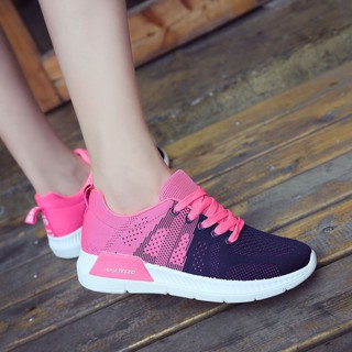 Giày nữ thể thao tesxo r7 màu hồng - than