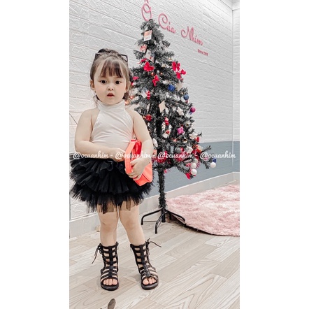 Chân váy tutu 4 tầng siêu xinh cho bé