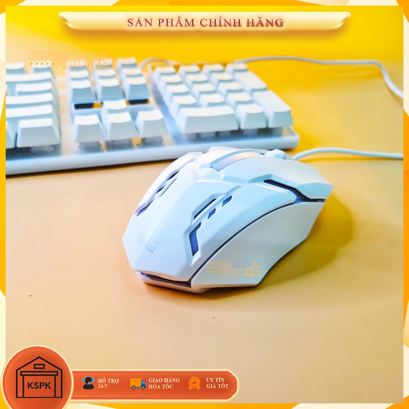 BỘ BÀN PHÍM CHUỘT GIẢ CƠ CÓ LED SIÊU ĐẸP THANH LÝ GIÁ RẺ KSPK G21