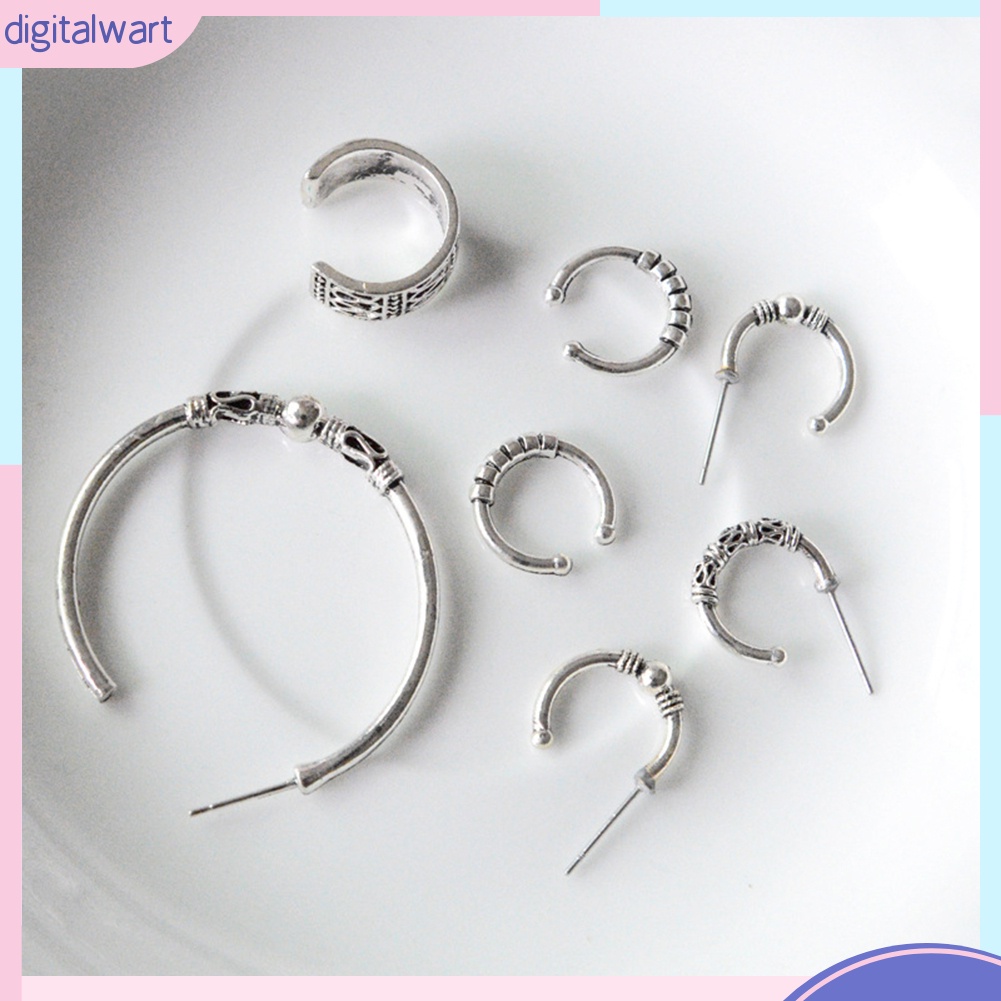 Set 7 Khuyên Tai Phong Cách Bohemian Cổ Điển Thanh Lịch Dành Cho Nữ