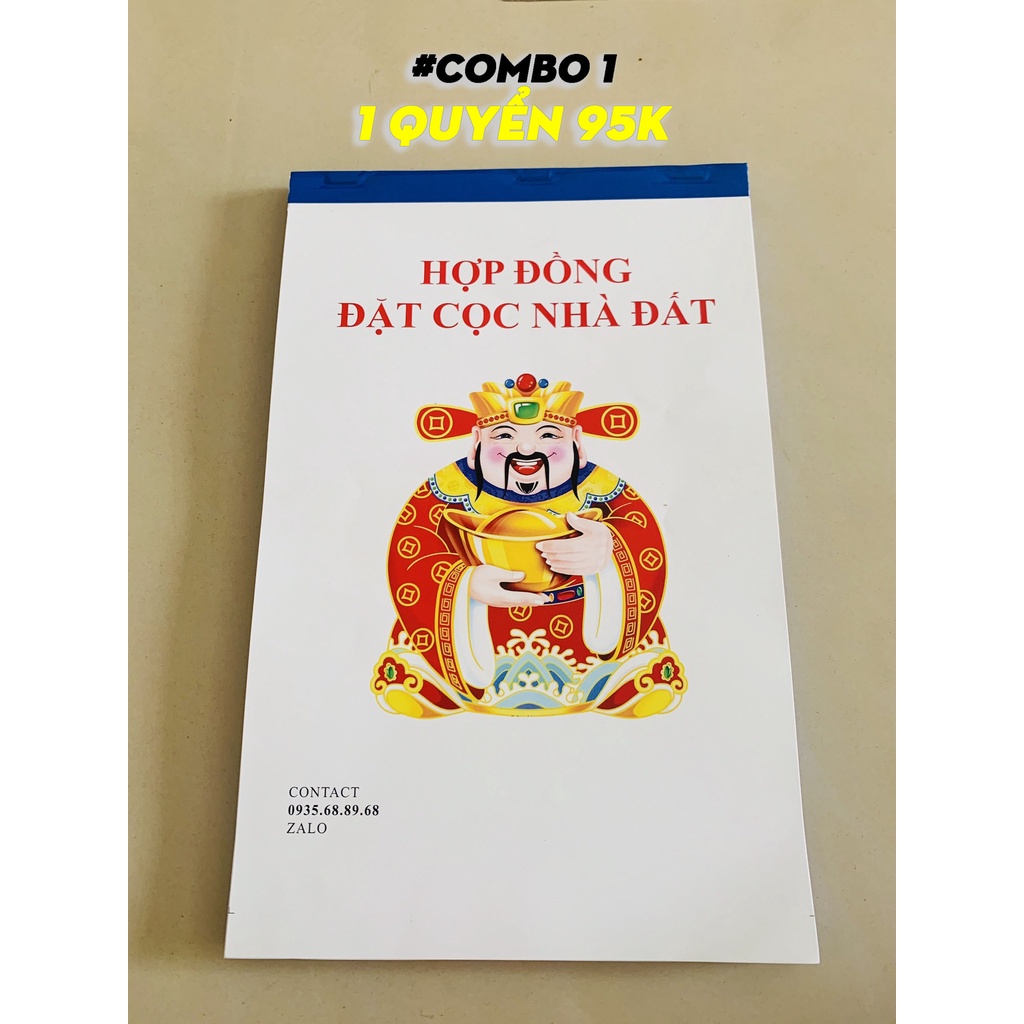 Combo 1 Sổ Cọc Nhà Đất 3 Liên Thần Tài Chỉ Còn 95K/Quyển
