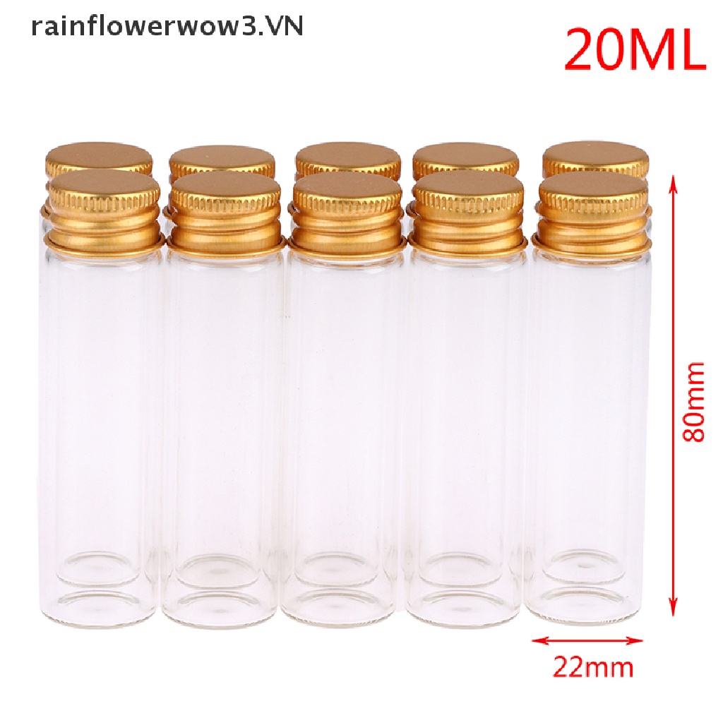 Set 10 Lọ Điều Ước Thủy Tinh 5 / 7 / 10 / 14 / 18 / 20ML