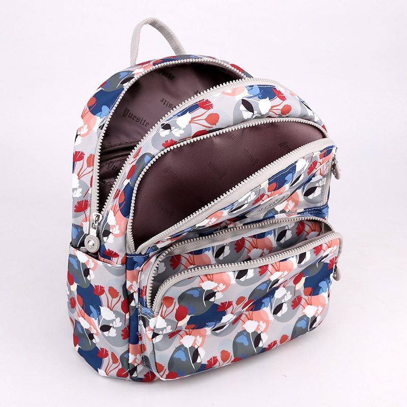 Ba Lô Đi Học/Du Lịch In Hoa Sáng Tạo Thời Trang Phong Cách Mới Sức Chứa Lớn Hợp Xu Hướng Cho Nữ Sinh