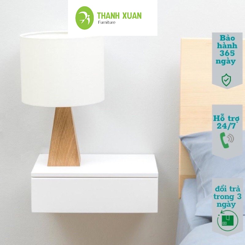 Tủ gỗ đầu giường treo tường