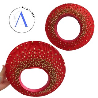 Mấn Đội Đầu – Mấn Áo Dài Cho Cô Dâu Màu KÊm Kết Hoa MAN11