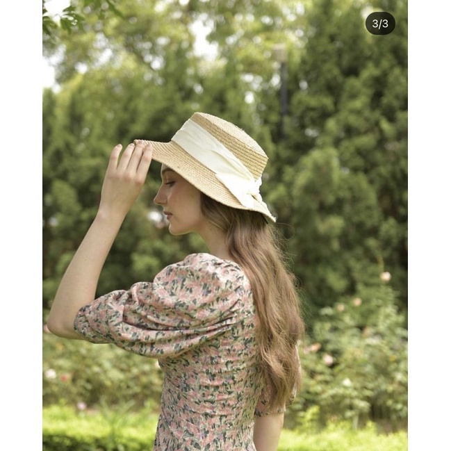 Mũ cói nơ best-seller leuleu.accessorize [ ẢNH THẬT ]