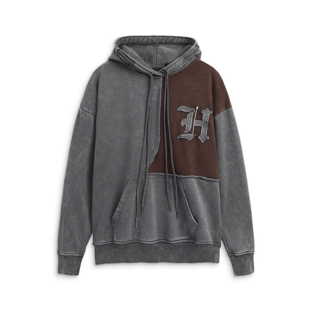 Hoodies Nam Brown Side Mix Wash , Chất Nỉ Chân Cua Dày Dặn , HD000998,Somehow