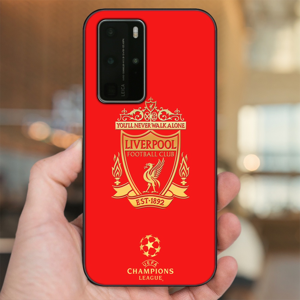 Ốp lưng Huawei P40 Pro viền đen in hình Liverpool FC