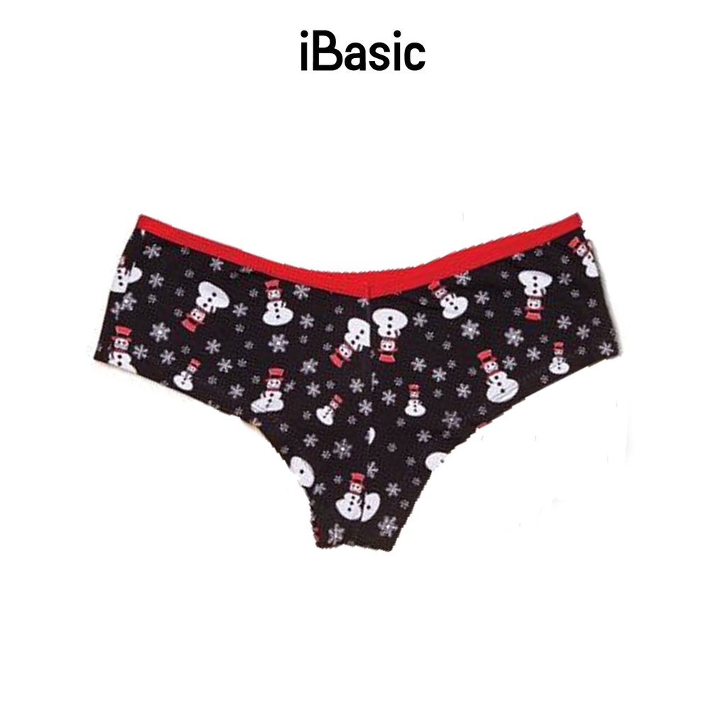 Quần lót nữ hipster cotton hoạ tiết iBasic 3290