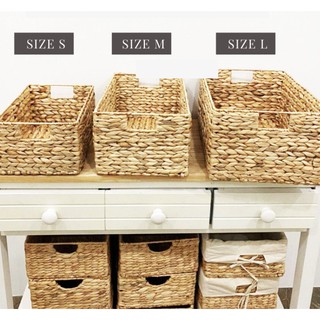 Giỏ lục bình chữ nhật Tranhandicraft