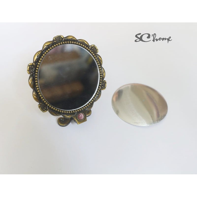 Phôi gương cầm tay tròn DIY 5,1cm