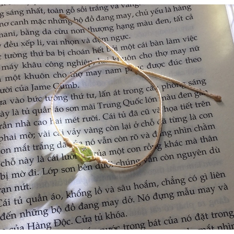 Vòng tay Tiny Macrame Peridot