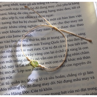 Vòng tay Tiny Macrame Peridot
