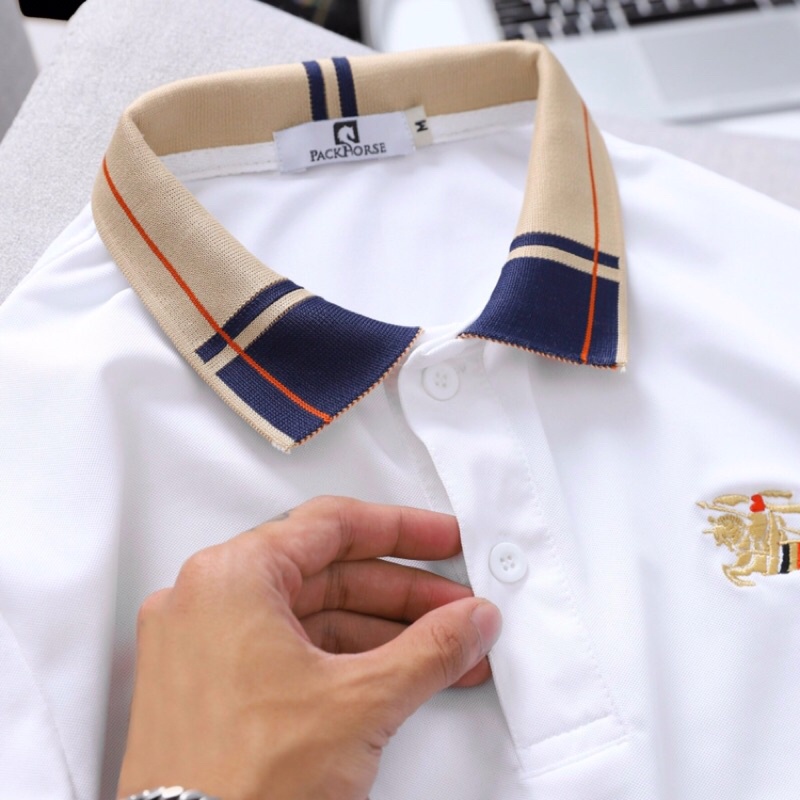 Áo thun polo nam phối bâu sang trọng ASTD140