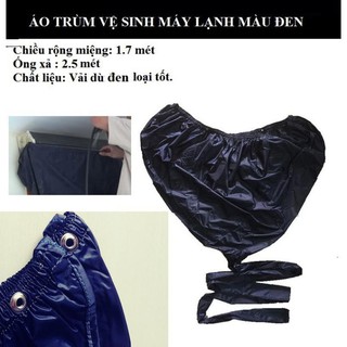 Áo Trùm Vệ Sinh Máy Lạnh túi trùm vệ sinh máy điều hòa màu túi vệ sinh máy lạnh màu đen
