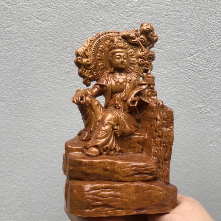 Tượng Phật Bà Quan Âm Tự Tại Gỗ Thơm