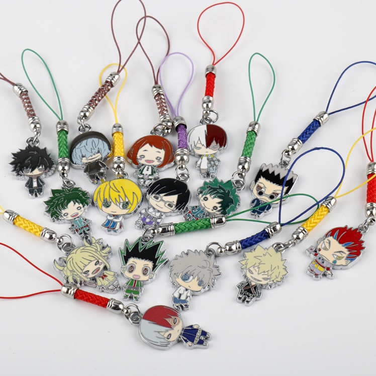 Móc Khóa Gắn Túi Xách / Điện Thoại Hình Nhân Vật Hoạt Hình my hero Academy izuku bakugou katsuki todoroki shoto