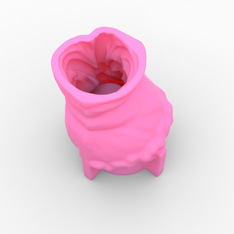 Sa Khuôn Silicon Làm Chậu Hoa Epoxy Resin / Xi Măng Hình Cô Gái Dễ Thương Trang Trí Nhà Cửa DIY