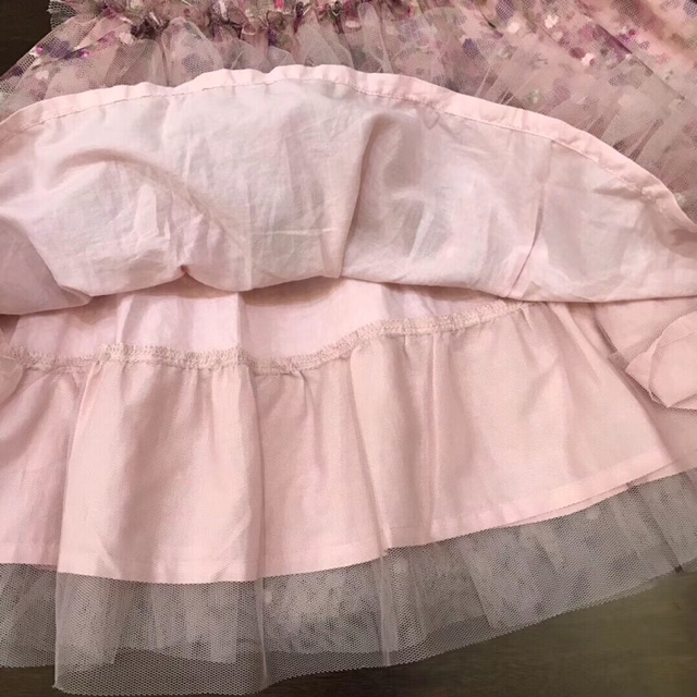 Váy ren hồng Next xuất dư